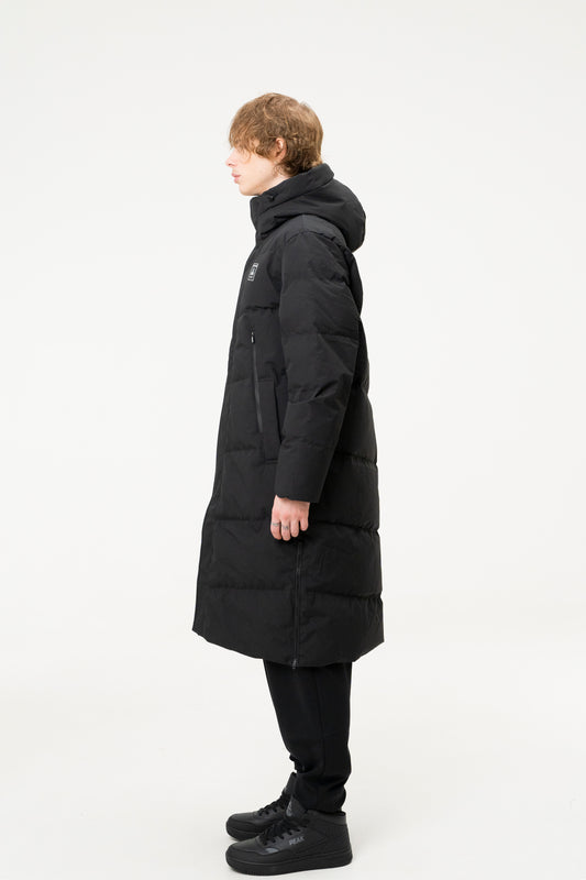Мужской длинный пуховик Peak FW5244037 black