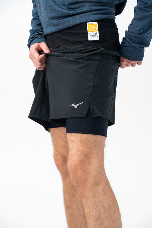 Мужские шорты для бега Mizuno Multi Pocket 2in1 7.5 Short(M) J2GBB004 90