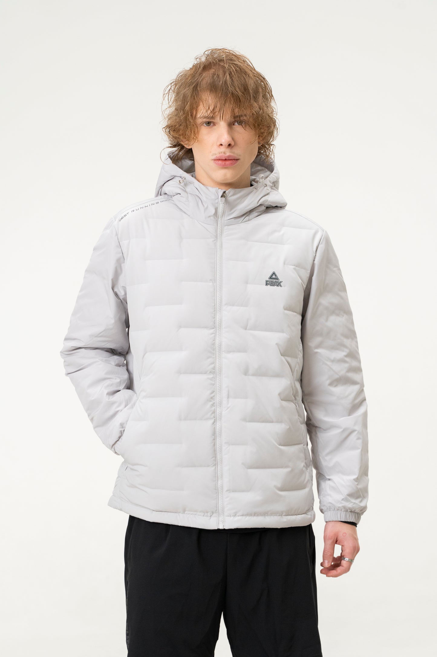 Мужской пуховик Peak FW5244177 silvery grey