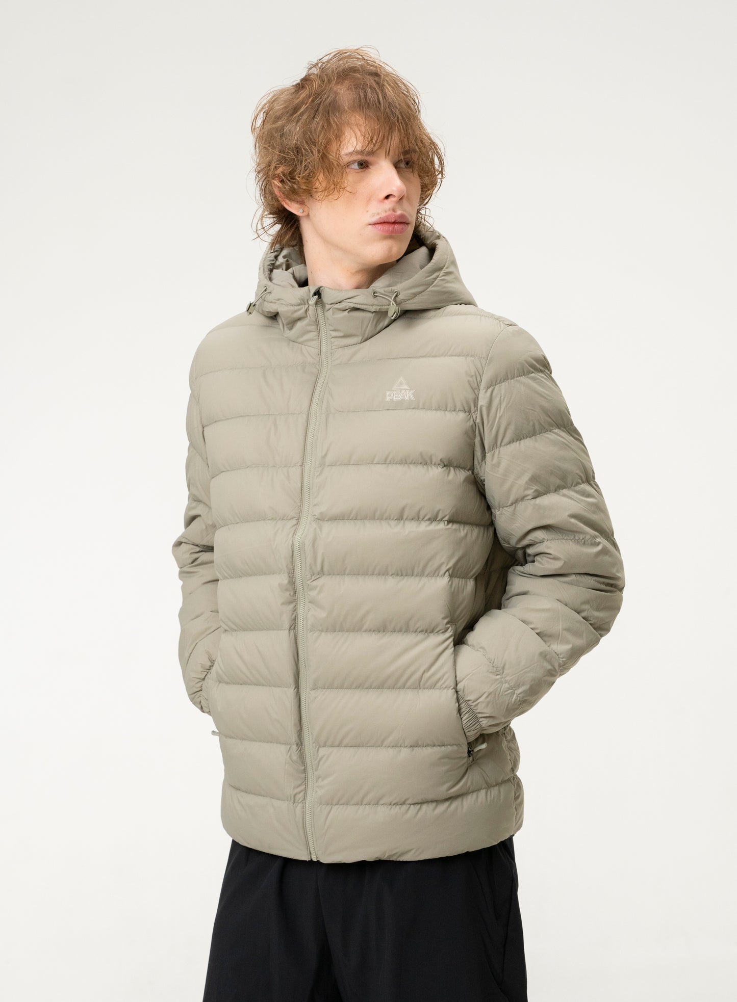 Мужской пуховик Peak FW5244267 grey olive