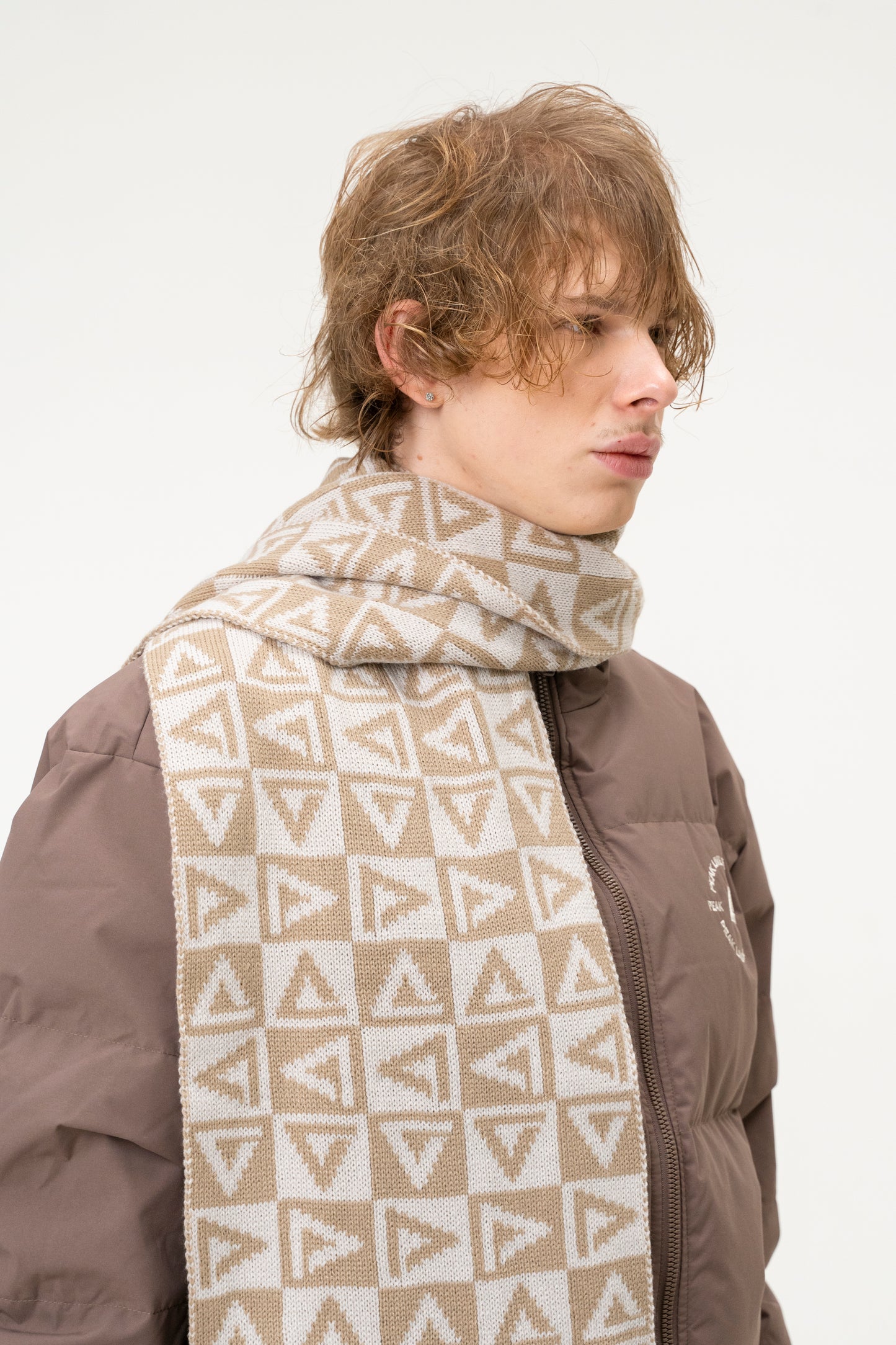 Шарф Peak K2244020 white beige