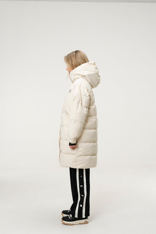 Женский длинный пуховик Peak FW5244172 beige