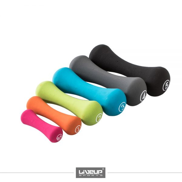 Gantere neopren LiveUp Bone Head Dumbell LS2002