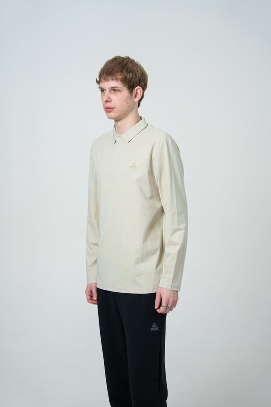 Мужская рубашка-поло с длинным рукавом Peak FW6253241 grey