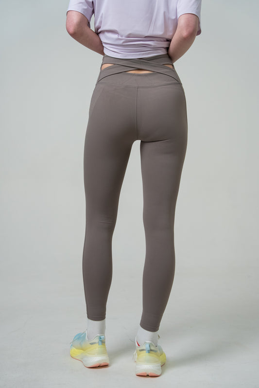 Женские леггинсы для тренировок Peak FW94284 brown