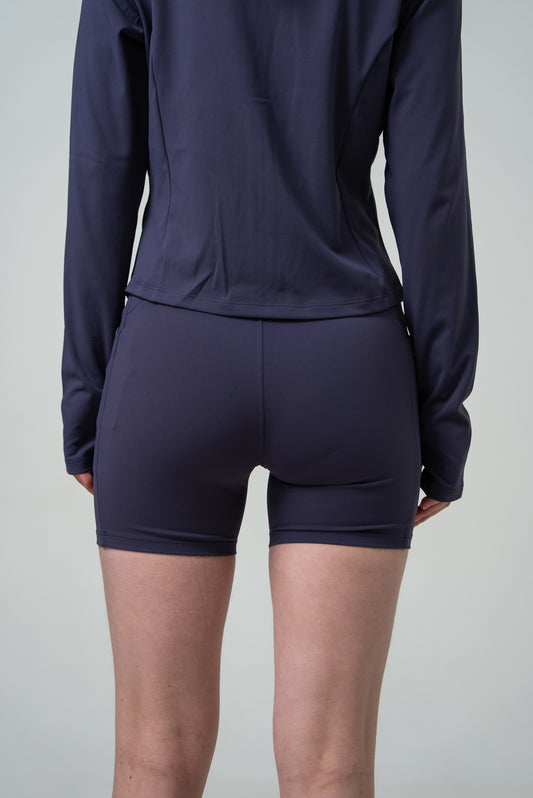 Женские короткие леггинсы для бега Peak FW3253042 dk.purple