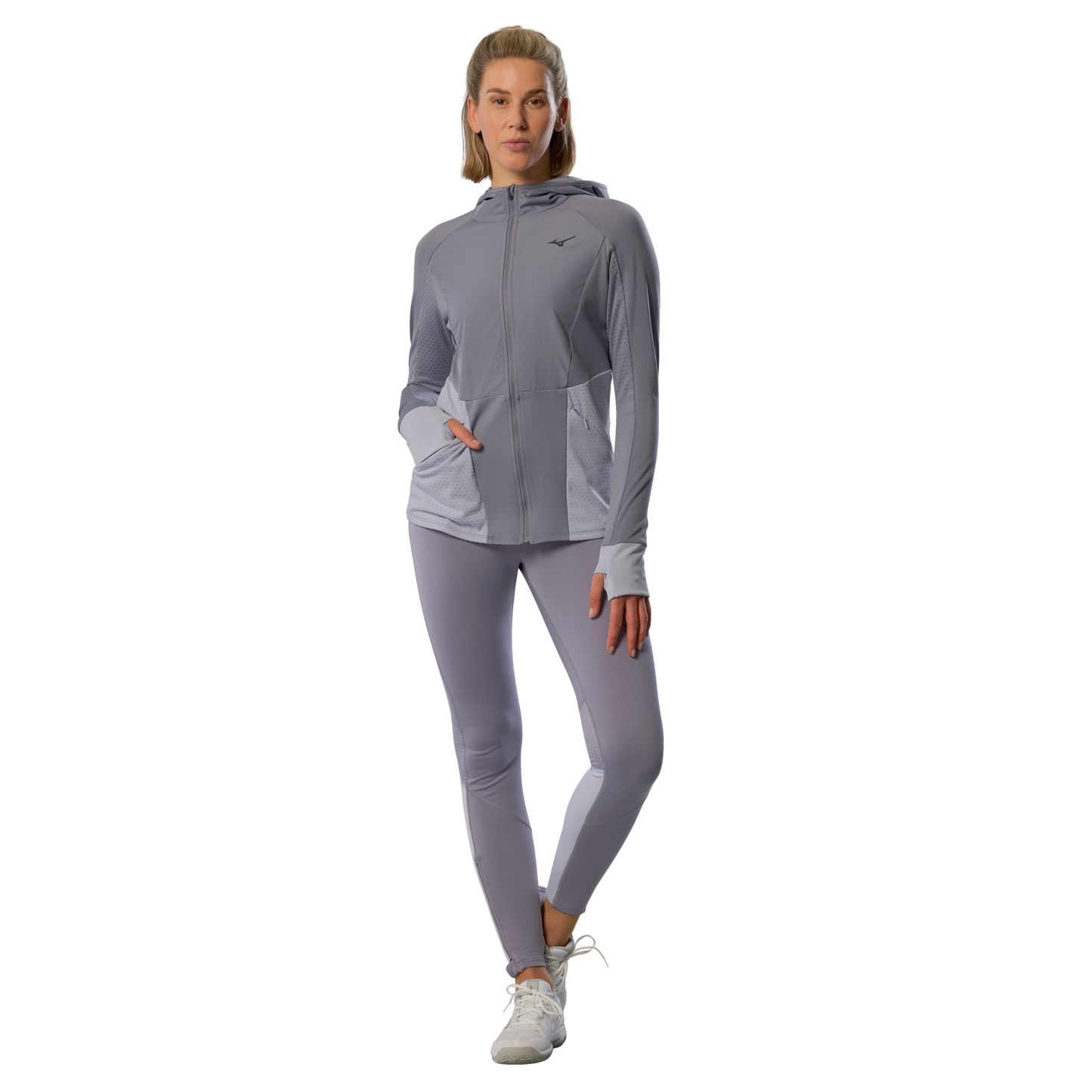 Hanorac de alergare pentru femei Mizuno Active Warm Hybrid FZ Hd LS J2GCC701 06