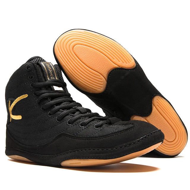 Pantofi de lupte pentru bărbați wrestling shoes-black GWL-WRES 611