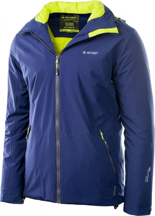 Jachetă HI-TEC RAFFLE PATRIOT BLUE / LIME PUNCH