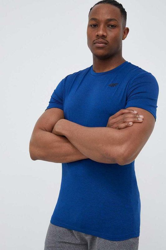 Tricou pentru antrenamente 4F TSHIRT FNK M260 4FSS23TFTSM260 DARK BLUE MELANGE