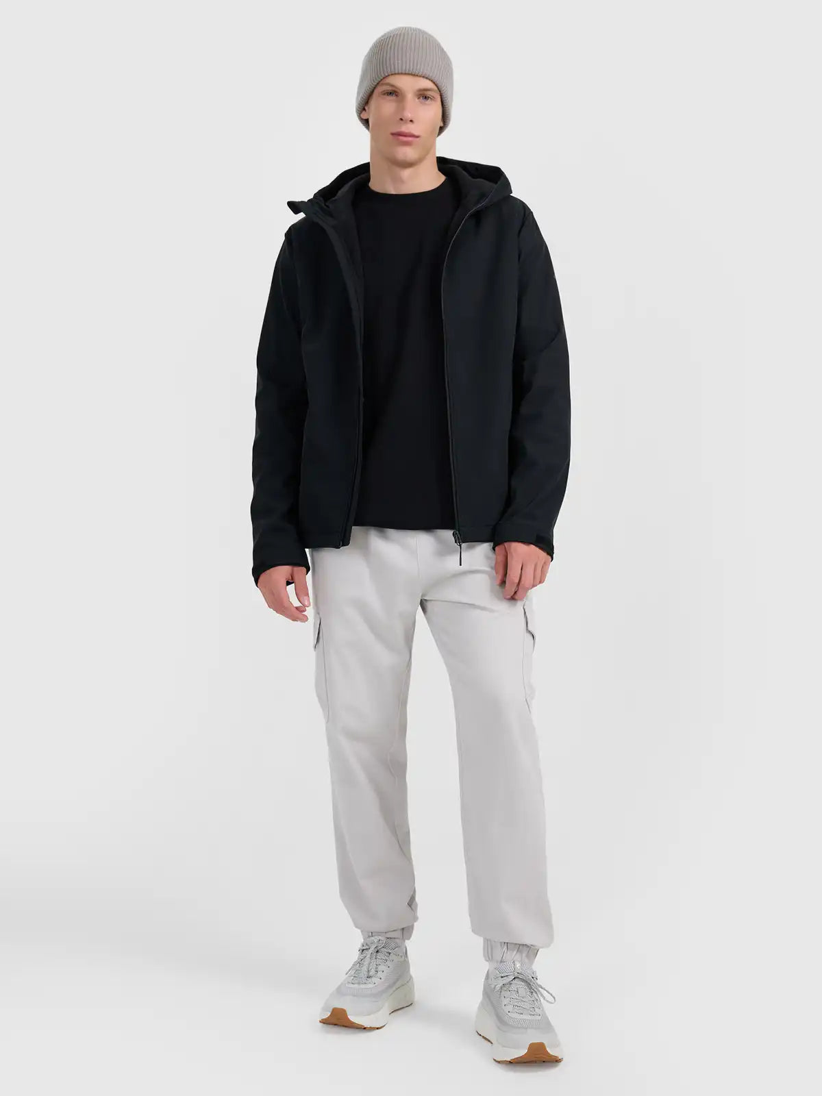 Jacheta rezistentă la vânt pentru bărbați 4FM362 4FWAW25TSOFM362 deep black