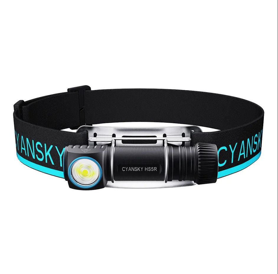 Фонарик hs5r lanterna led headlamp cyansky