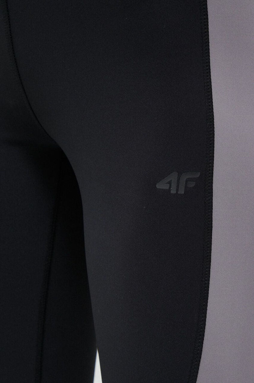 Legginși pentru alergare 4F TIGHTS FNK F052 4FSS23TFTIF052 DEEP BLACK