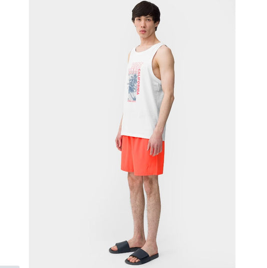 Pantaloni scurți pentru plajă 4F BOARD SHORTS M022 4FSS23UBDSM022 RED NEON