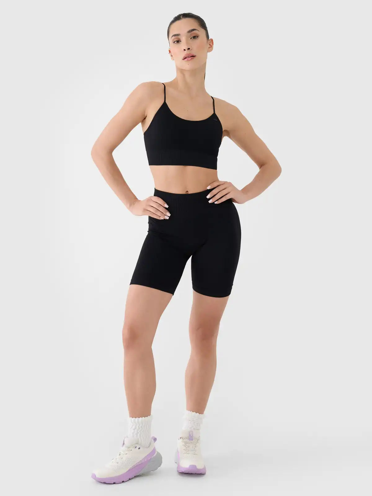 Bra pentru yoga 4F F151 4FWSS25USBAF151 deep black