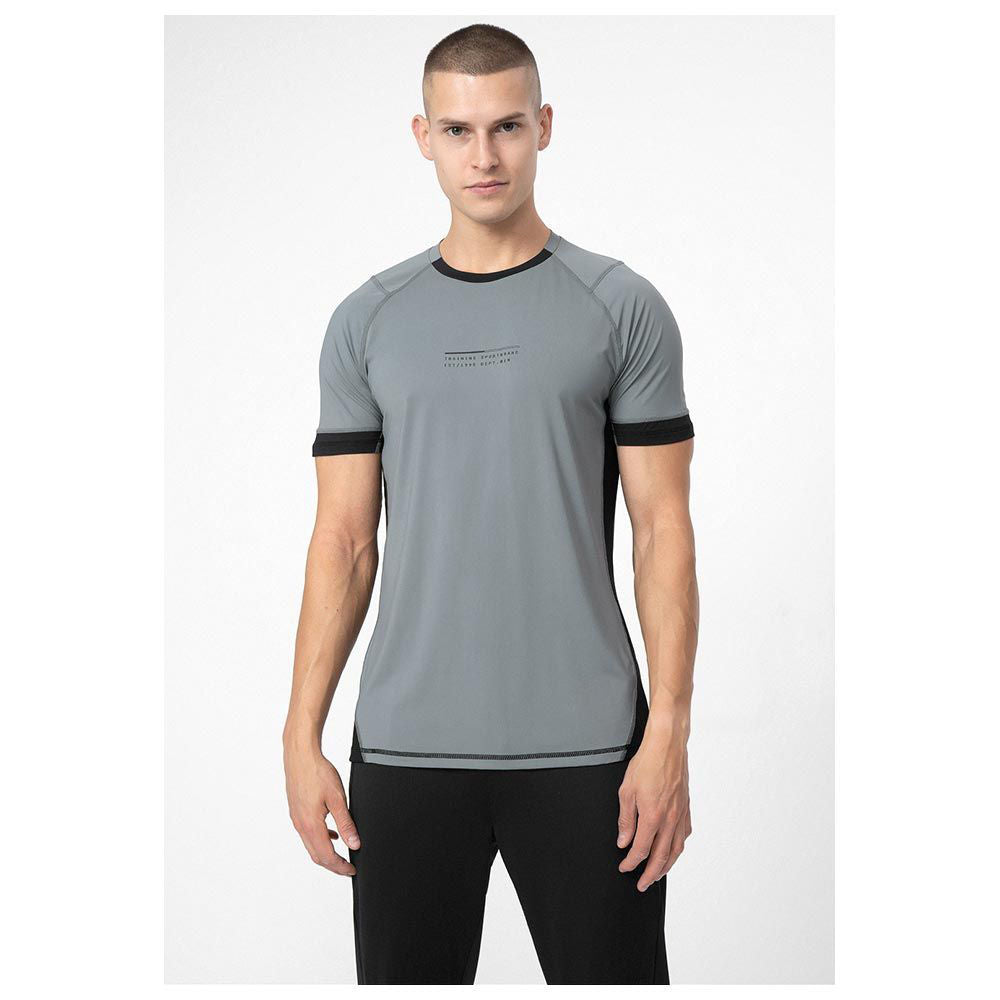 Tricou pentru antrenamente 4F TSHIRT FNK M159 4FSS23TFTSM159 MIDDLE GREY