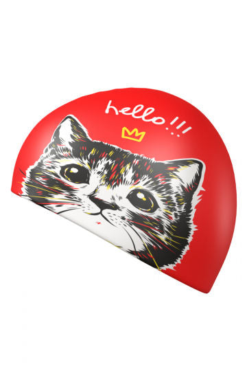 Шапочка для плавания m0572 07 0 05w silicone cap docat, red