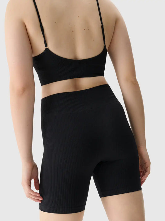 Женские леггинсы для йоги 4F F014 4FWSS25TFSTF014 Deep black