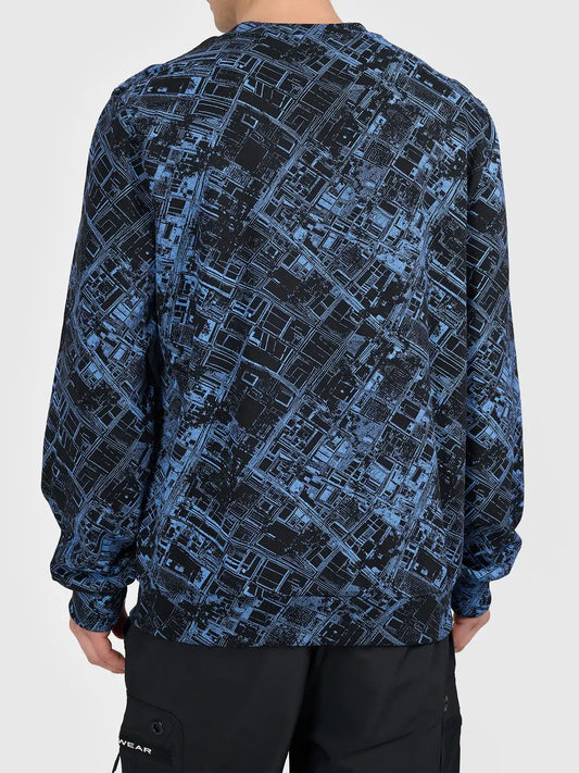 Мужской джемпер 4F M2734 4FWAW26TSWSM2734 deep black allover