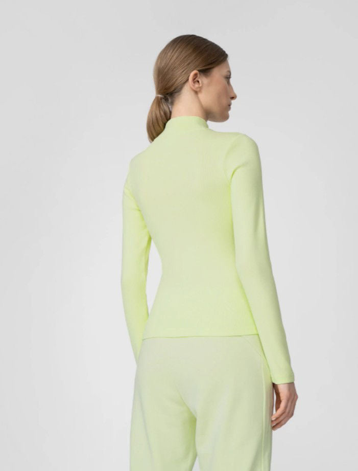 Longsleeve pentru antrenamente 4F H4L22-TSDL011 Lemon