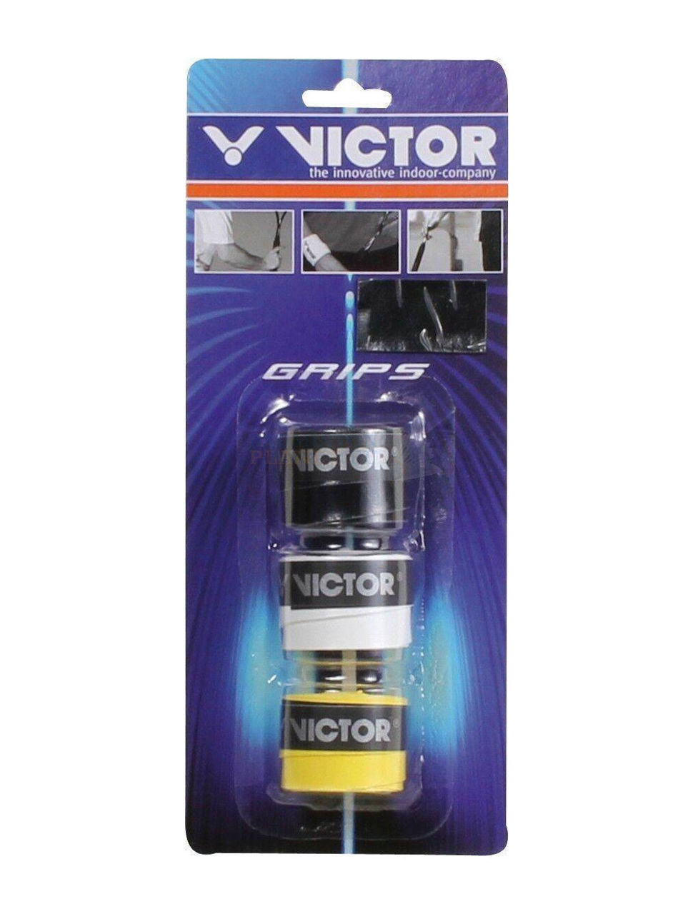 Аксессуары для ракеток victor over-grip blister with 3 grips