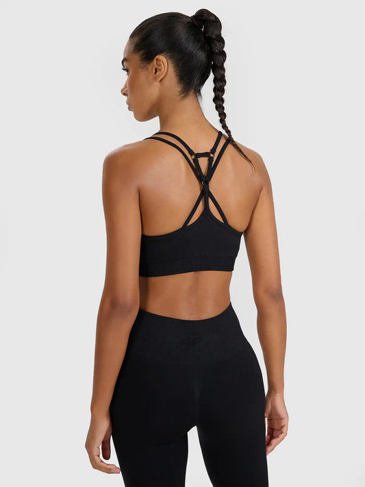 Bra pentru fitness 4F F218 4FWAW25USBAF218 deep black
