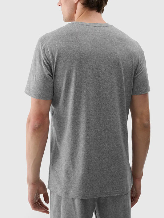 Tricou de antrenament pentru bărbați 4F M1344 4FWSS25TFTSM1344 Grey melange