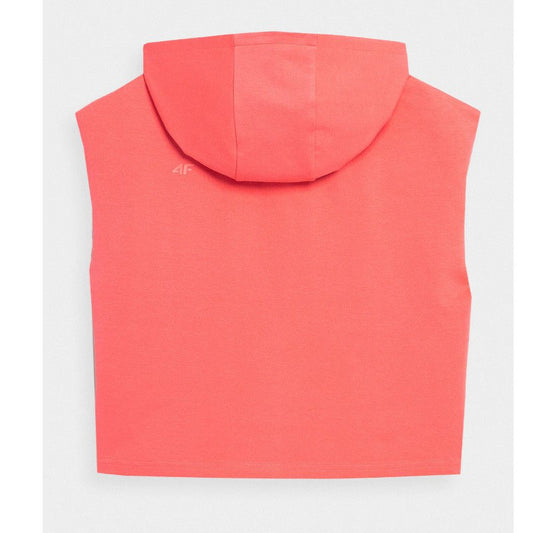 Hanorac cu glugă fără mîneci 4F H4L22-BLD030 CORAL NEON