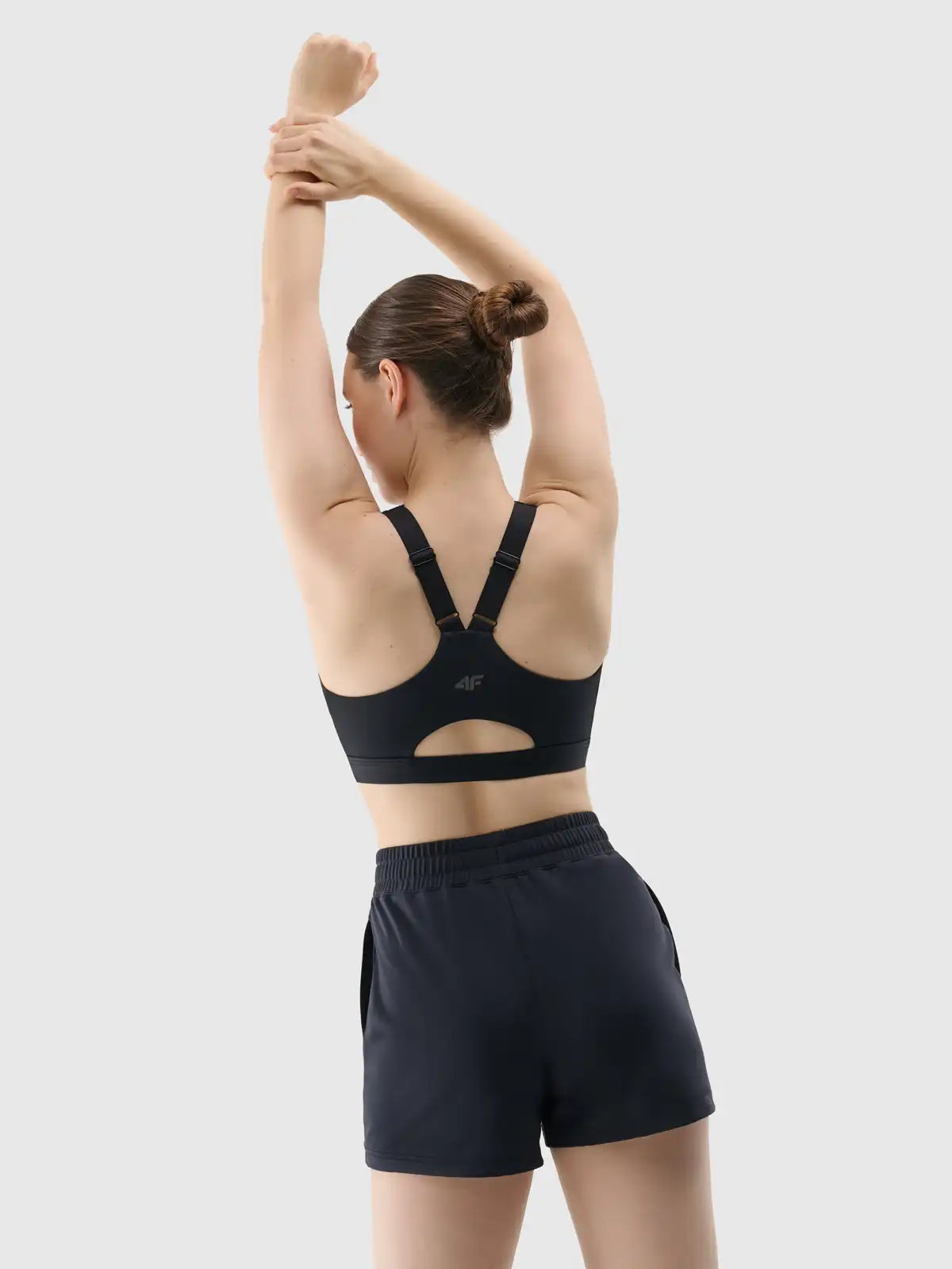 Женские шорты для тренировок 4F F0874 4FRSS25TFSHF0874 Deep black