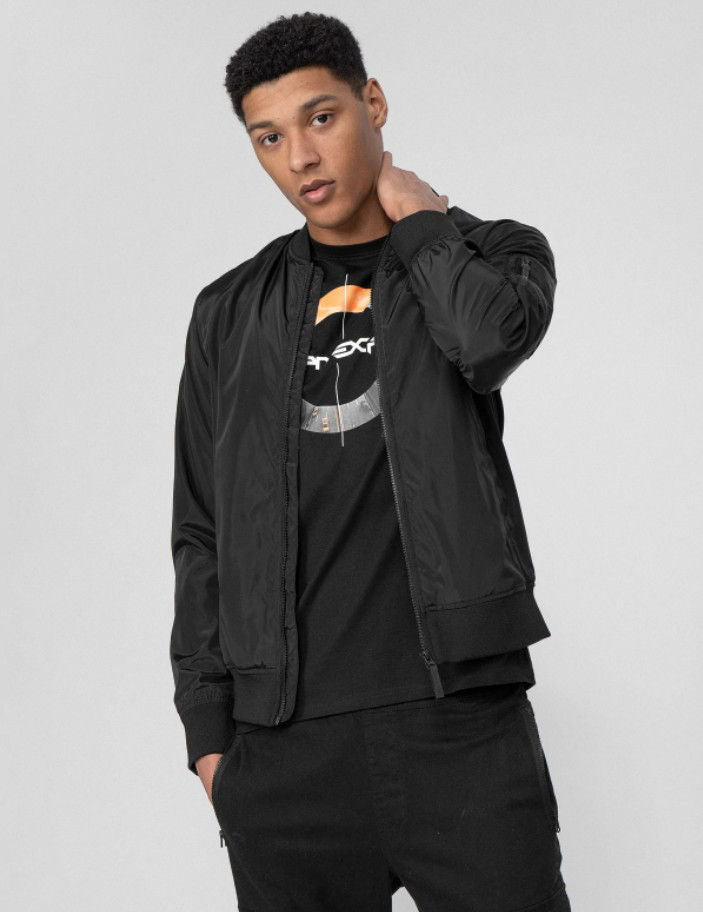 Jachetă Casual 4F H4L22-KUMC001 Black