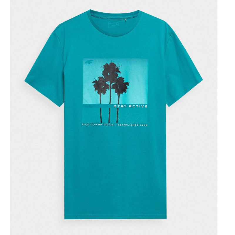 Футболка 4F h4l22-tsm044 turquoise