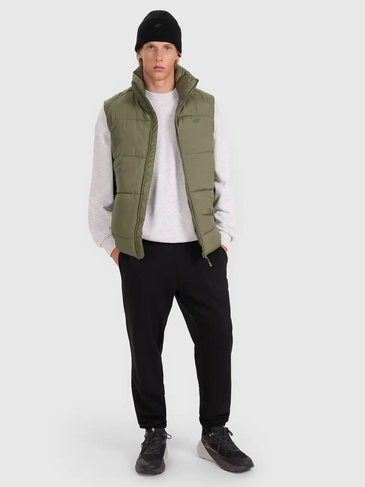 Vestă pentru bărbați  4F M295 4FRAW25TVJAM295 khaki