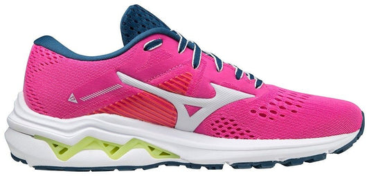 Кроссовки для бега Mizuno wave inspire 17 / phlox pink / nimbus cloud / sunny lime /j1gd214433