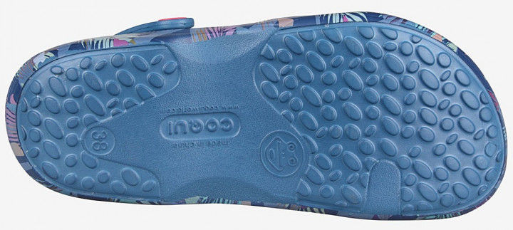 Женские тапочки Coqui 1353 niagara blue tropical triangles