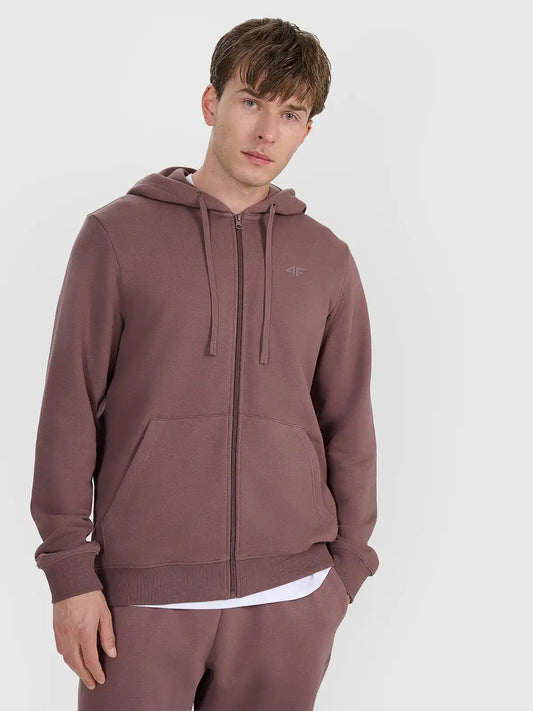 Hanorac cu fermoar pentru bărbați 4F M1982 4FWAW25TSWSM1982 brown