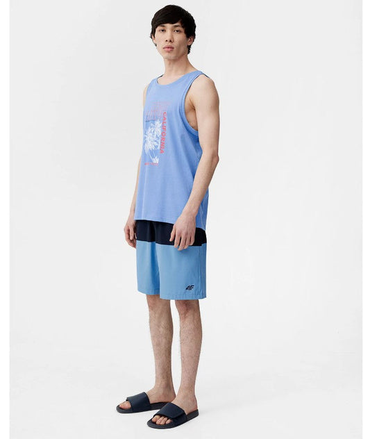 Pantaloni scurți pentru plajă BOARD SHORTS M025 4FSS23UBDSM025 BLUE