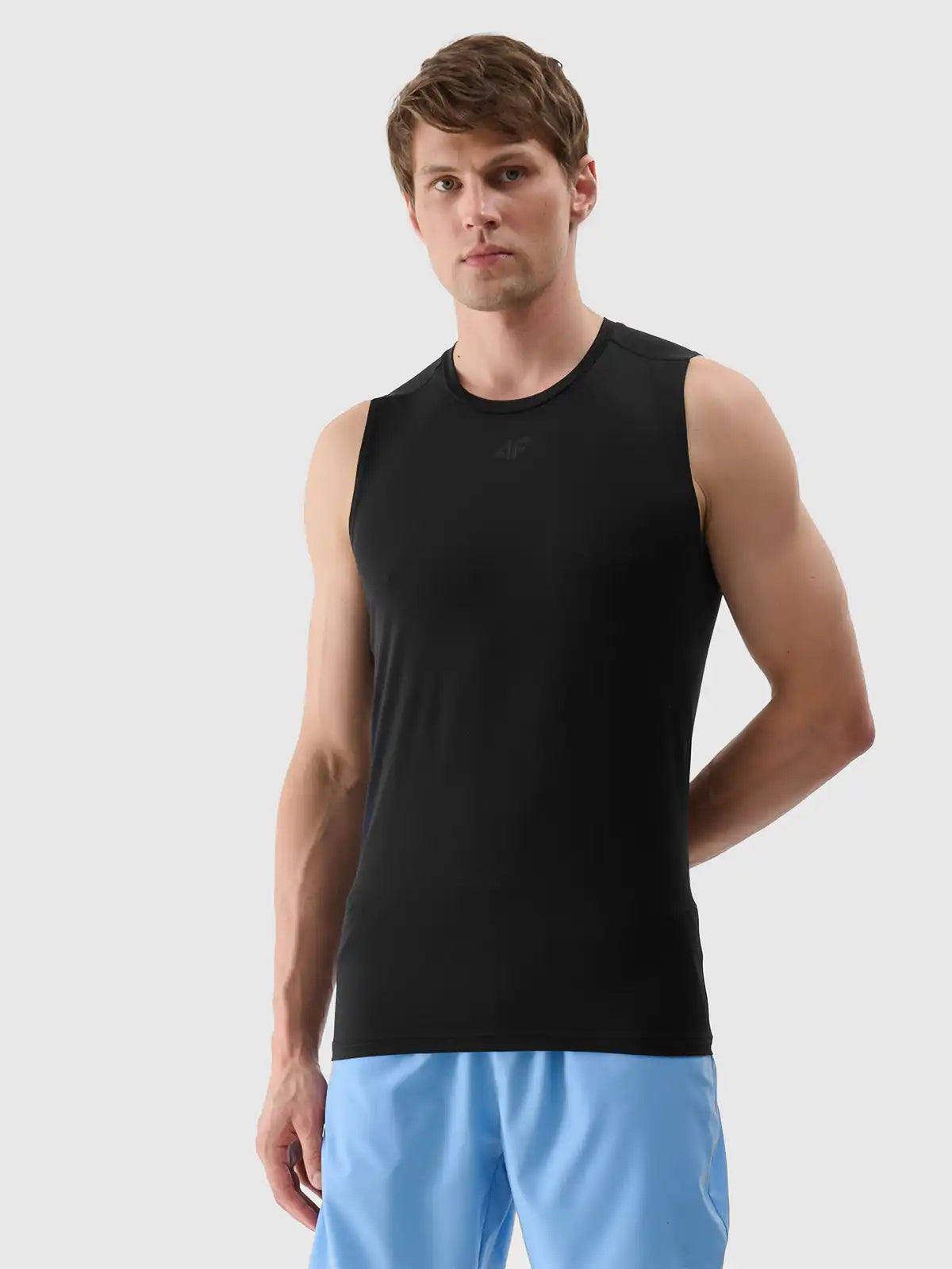 Мужская майка для тренировок 4F M461 4FWSS25TFSLM461 Deep black