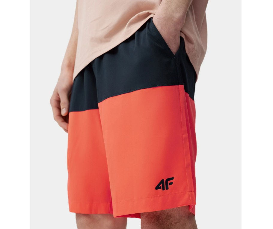 Pantaloni scurți pentru plajă BOARD SHORTS M025 4FSS23UBDSM025 RED NEON