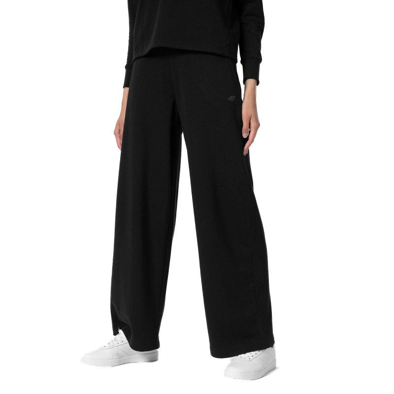 Pantaloni sport pentru yoga 4F TROUSERS CAS F129 4FSS23TTROF129 DEEP BLACK