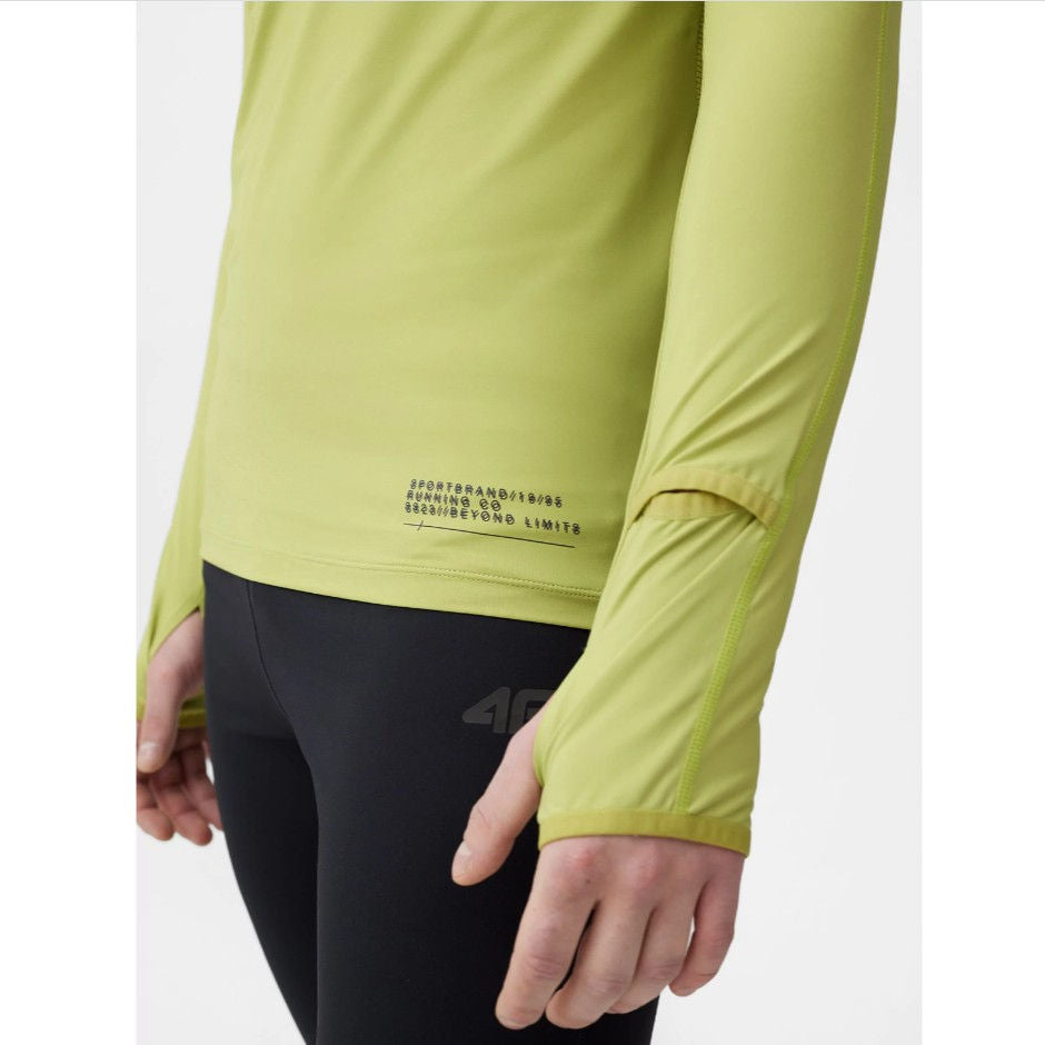 Longsleeve pentru alergare 4F LONGSLEEVE FNK M078 4FSS23TFLOM078 GREEN