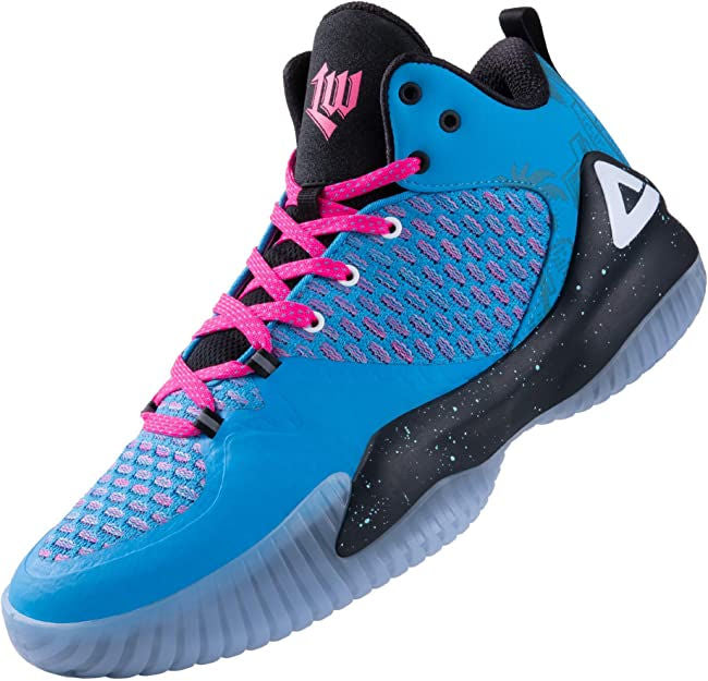 Кроссовки мужские для баскетбола Peak basketball shoes ew02321a blue/pink