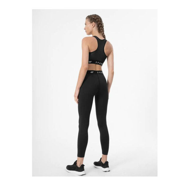 Legginși pentru antrenamente 4F TIGHTS FNK F077 4FSS23TFTIF077 DEEP BLACK