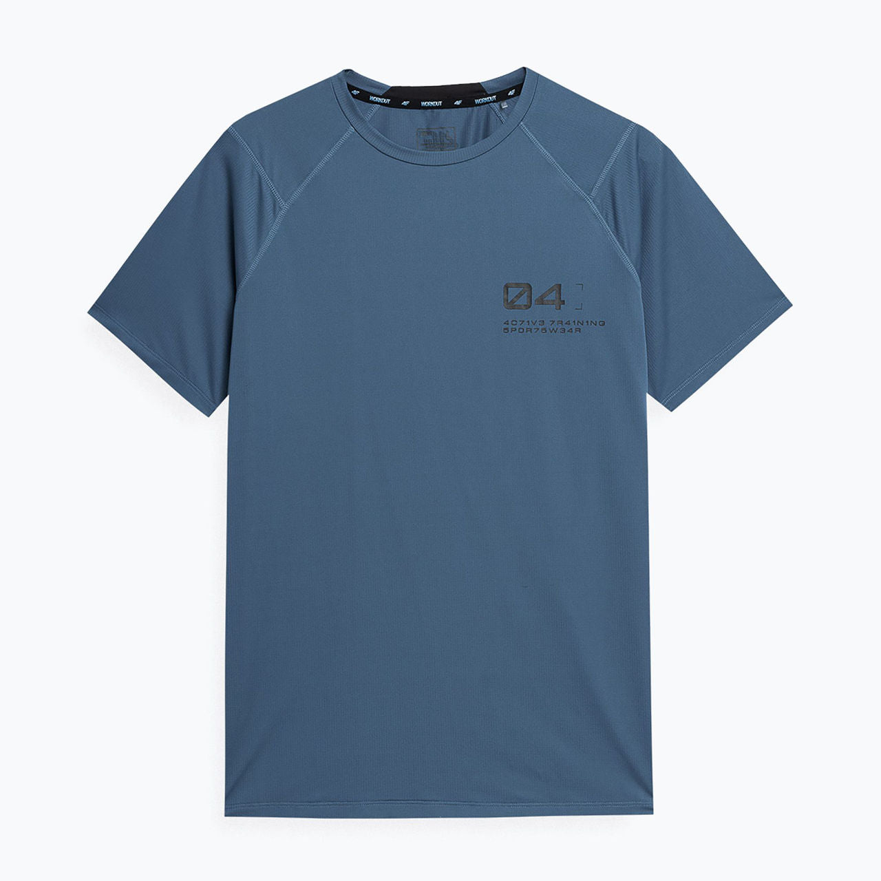 Футболка для тренировок 4F tshirt fnk m163 4Fss23tftsm163 denim
