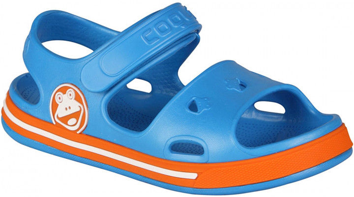 Тапочки Coqui 8852 sea blue/dk. orange
