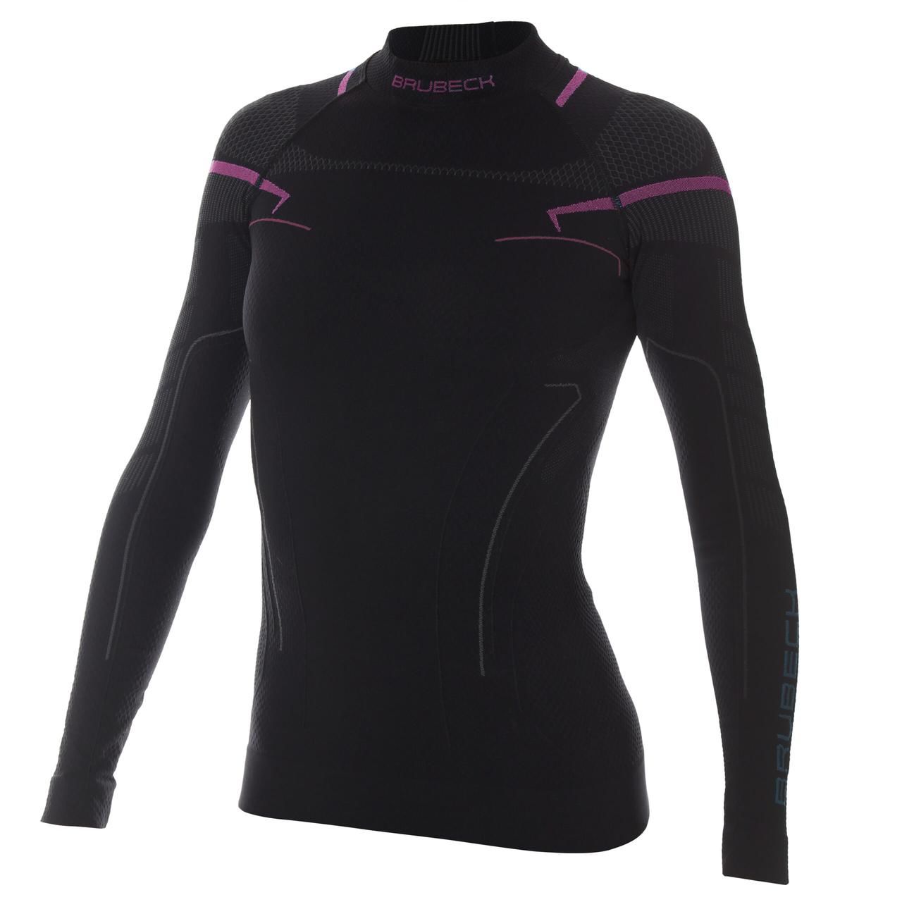 Лонгслив термо Brubeck ls13100a thermo women's sweatshirt black/pink