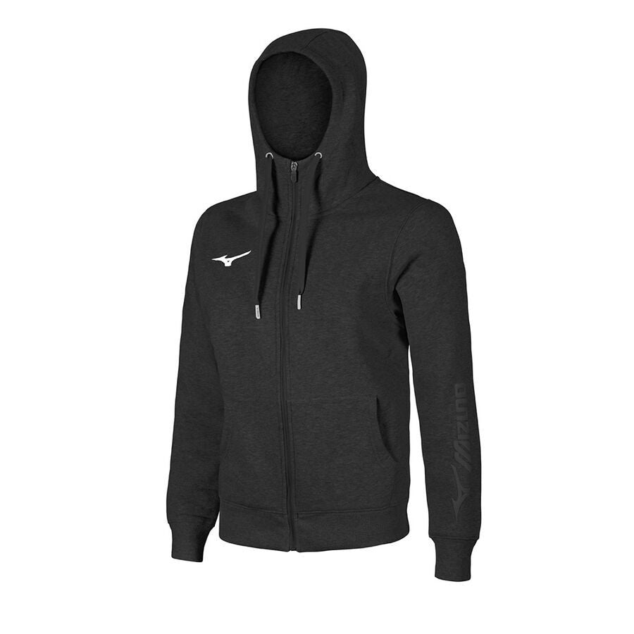 Мужской утепленный батник с капюшоном Mizuno sweat fz hoodie 32ec8500c 09