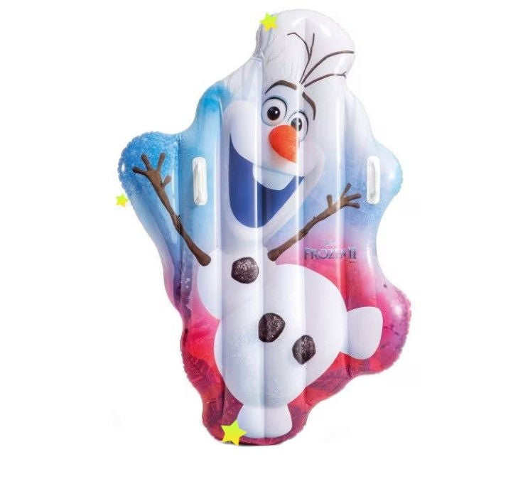 Надувной матрас intex 58153 olaf frozen ii 140x104cm, 3+