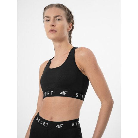Bra pentru sport 4F SPORT BRA F051 4FSS23USBAF051 DEEP BLACK