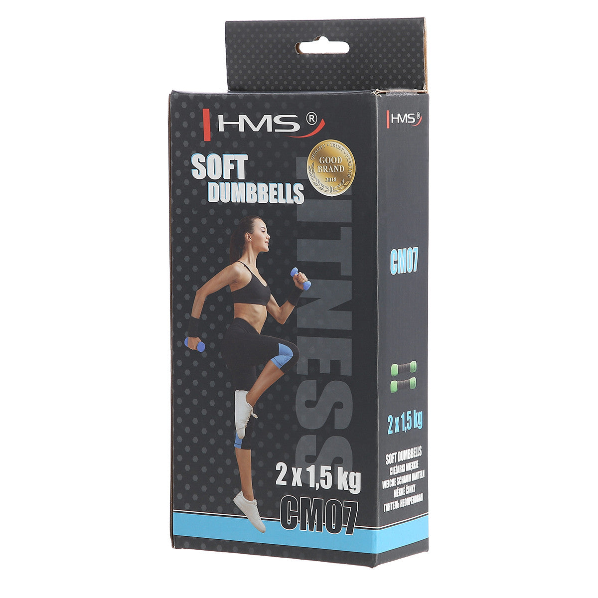 Gantere Abisal HMS SET CM07 soft dumbbells 2 x 1.5kg