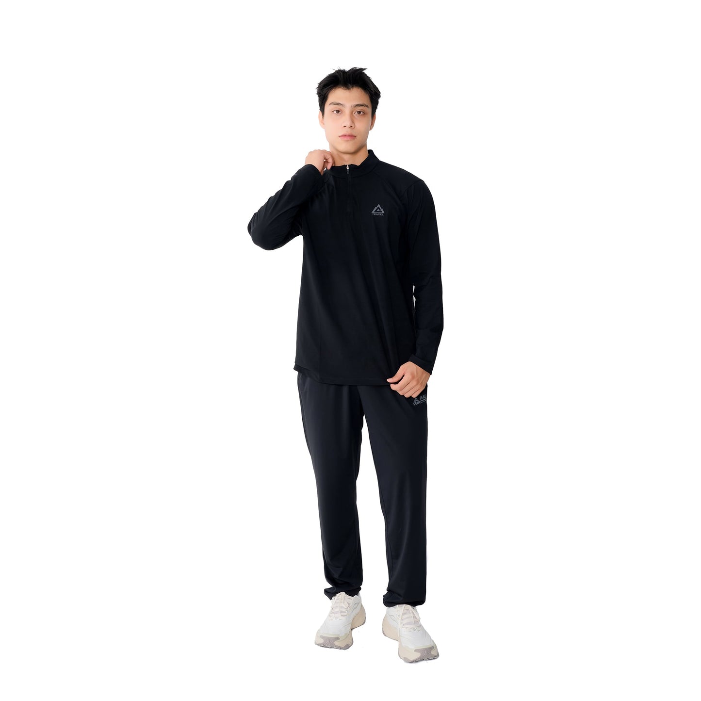Longsleeve de antrenament pentru bărbați Peak FW6253231 black